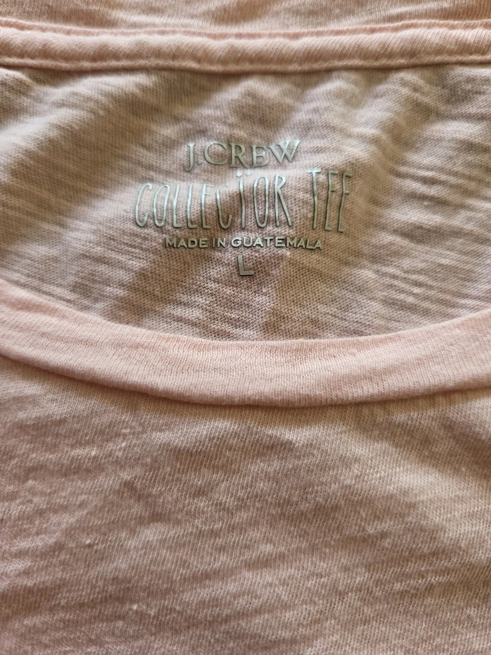 J. Crew Pink Long-Sleeve Graphic Top - Love Letter Motif